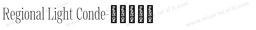 Regional Light Conde字体转换